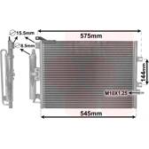 Condensator, airconditioning VAN WEZEL - 43005395