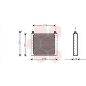 Condensator, airconditioning VAN WEZEL - 43015275