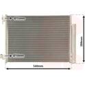 Condensator, airconditioning VAN WEZEL - 43015701