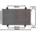 Condensator, airconditioning VAN WEZEL - 52015701