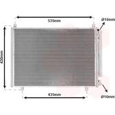 Condensator, airconditioning VAN WEZEL - 52015703
