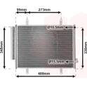 Condensor, airconditioning VAN WEZEL - 52015705