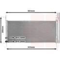 Condensator, airconditioning VAN WEZEL - 53005576