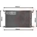 Condensator, airconditioning VAN WEZEL - 58015705