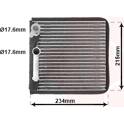 Evaporateur de climatisation VAN WEZEL - 1800V089