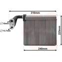 Evaporateur de climatisation VAN WEZEL - 1800V426