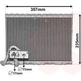 Evaporateur de climatisation VAN WEZEL - 4000V401