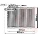 Evaporateur de climatisation VAN WEZEL - 4000V405