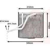 Evaporateur de climatisation VAN WEZEL - 5800V030