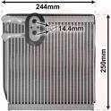 Evaporateur de climatisation VAN WEZEL - 8300V199