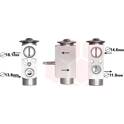 Expansion Valve, air conditioning VAN WEZEL - 18001492