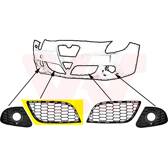 Griglia di ventilazione- Paraurti VAN WEZEL - 0113596