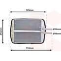 Heat Exchanger, interior heating VAN WEZEL - 18006216