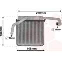 Heat Exchanger, interior heating VAN WEZEL - 18006607