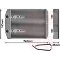 Heat Exchanger, interior heating VAN WEZEL - 15006014