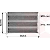 Heat Exchanger, interior heating VAN WEZEL - 17006325