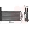 Heat Exchanger, interior heating VAN WEZEL - 18006154