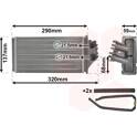 Heat Exchanger, interior heating VAN WEZEL - 40006228