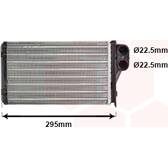 Heat Exchanger, interior heating VAN WEZEL - 40006240