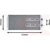 Heat Exchanger, interior heating VAN WEZEL - 40006312