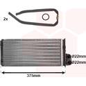 Heat Exchanger, interior heating VAN WEZEL - 43006226