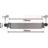 Intercooler, charger VAN WEZEL - 30004380