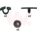 Kit d'assemblage (capot-moteur) VAN WEZEL - 0374797