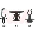 Kit d'assemblage (capot-moteur) VAN WEZEL - 0989797