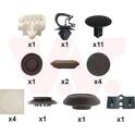 Kit d'assemblage (capot-moteur) VAN WEZEL - 1518797