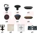 Kit d'assemblage (capot-moteur) VAN WEZEL - 1555797
