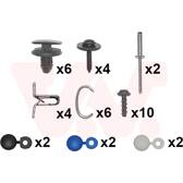 Kit d'assemblage (pare-chocs) VAN WEZEL - 0934794