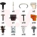 Kit d'assemblage (pare-chocs) VAN WEZEL - 0991794