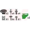 Kit d'assemblage (pare-chocs) VAN WEZEL - 4328793