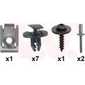 Kit de fixação da asa dianteira VAN WEZEL - 4029796