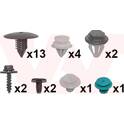Kit de fixação da asa dianteira VAN WEZEL - 4380796