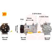 Kompressor, Klimaanlage VAN WEZEL - 0600K416