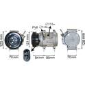 Kompressor, Klimaanlage VAN WEZEL - 0800K037