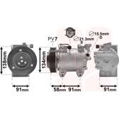 Kompressor, Klimaanlage VAN WEZEL - 1300K344