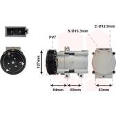 Kompressor, Klimaanlage VAN WEZEL - 1800K167