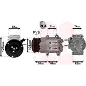 Kompressor, Klimaanlage VAN WEZEL - 1800K498