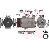 Kompressor, Klimaanlage VAN WEZEL - 3700K316