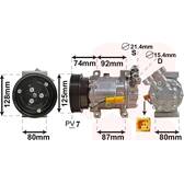 Kompressor, Klimaanlage VAN WEZEL - 4300K452
