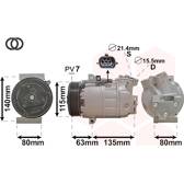 Kompressor, Klimaanlage VAN WEZEL - 4300K486