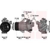 Kompressor, Klimaanlage VAN WEZEL - 5300K618