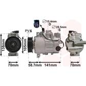 Kompressor, klimatanläggning VAN WEZEL - 0300K279