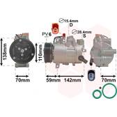 Kompressor, klimatanläggning VAN WEZEL - 0300K402