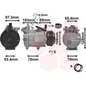 Kompressor, klimatanläggning VAN WEZEL - 1800K391