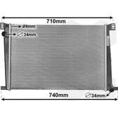 Kühler, Motorkühlung VAN WEZEL - 06002356