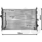Kühler, Motorkühlung VAN WEZEL - 40002386