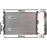 Kühler, Motorkühlung VAN WEZEL - 43002306